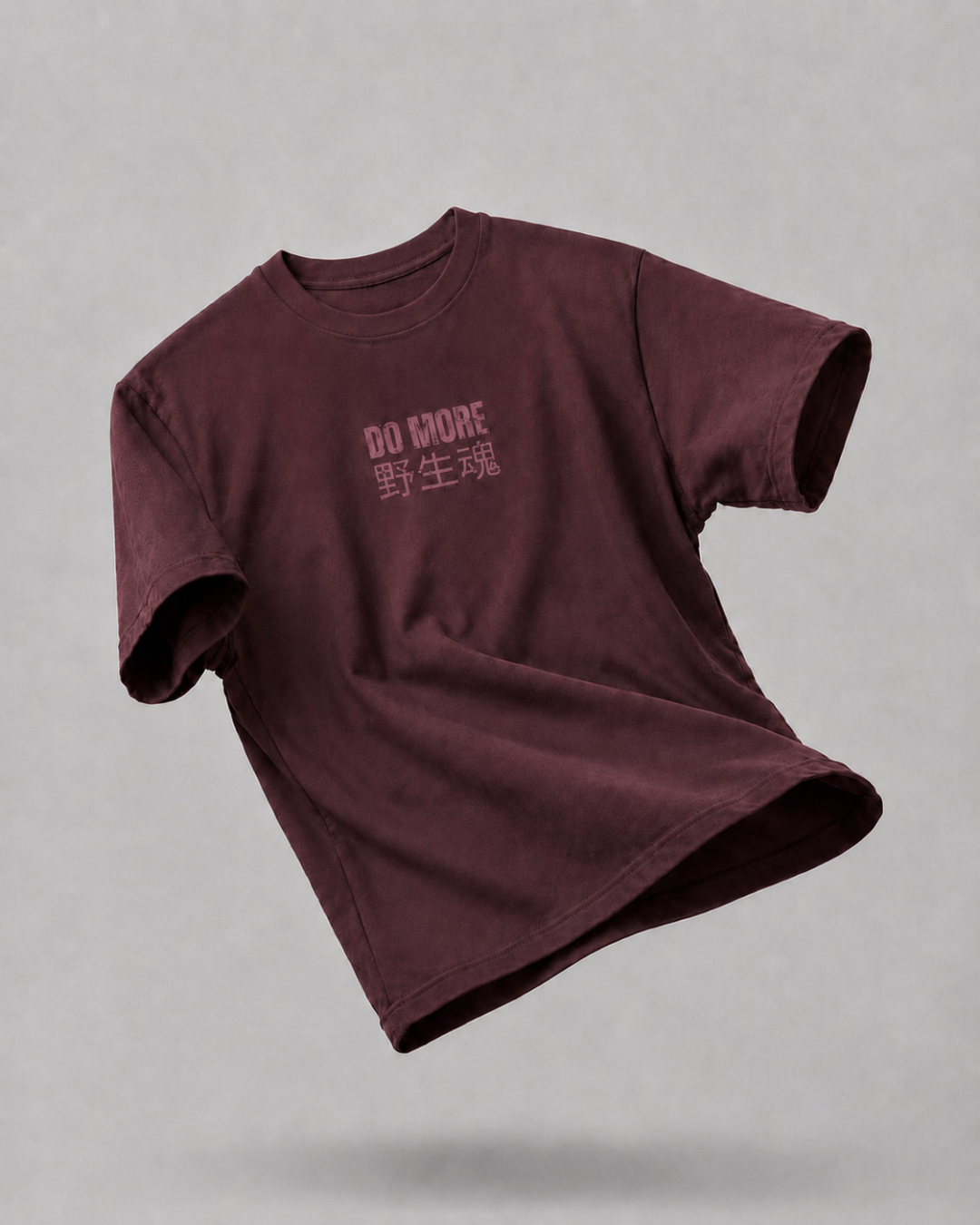DO MORE – Wild Spirit Regular Fit Stretch T-Shirt | Maroon