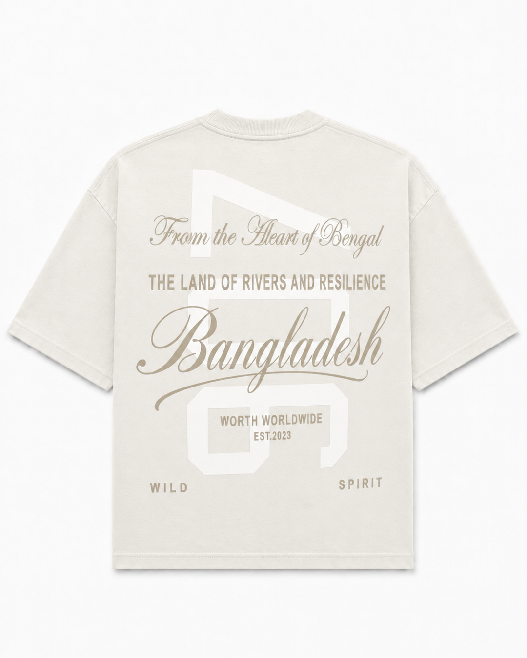 Worth 907 Rivers Cream Oversized T-Shirt