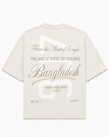 Worth 907 Rivers Cream Oversized T-Shirt