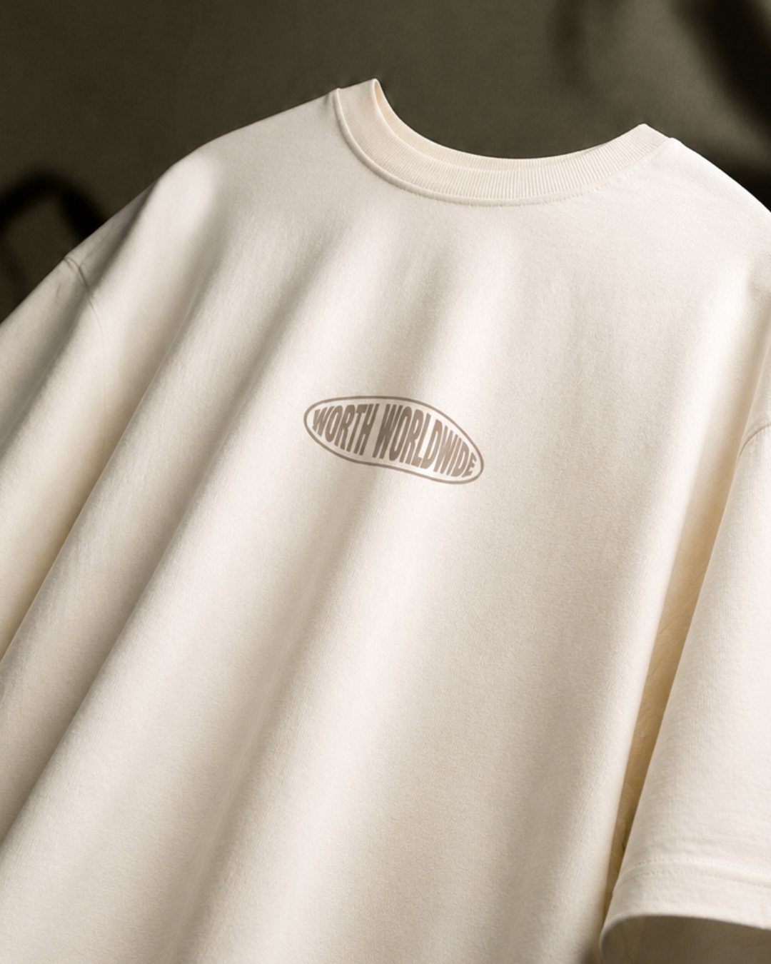 Worth 907 Rivers Cream Oversized T-Shirt