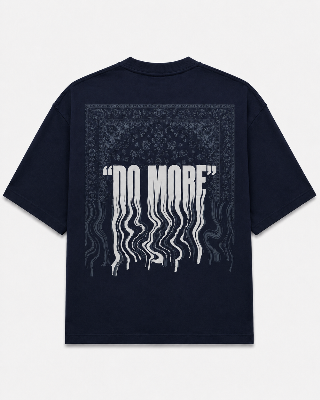 Rugged Dreams  Navy Oversized Graphic T-Shirt