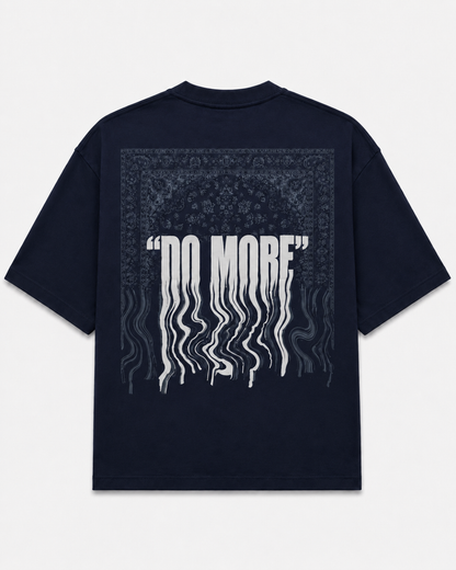 Rugged Dreams  Navy Oversized Graphic T-Shirt
