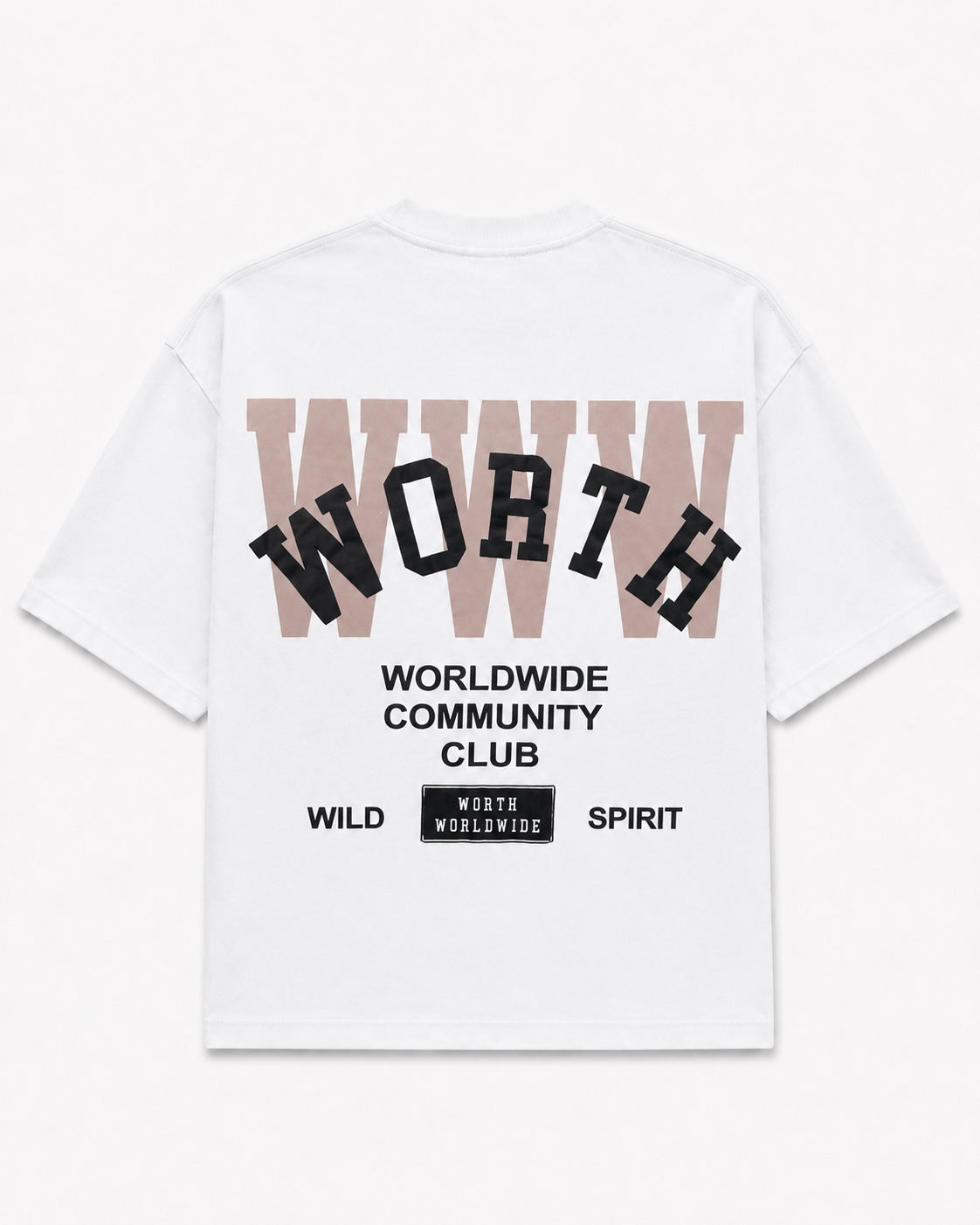 Worth Community Club White Oversized T-Shirt