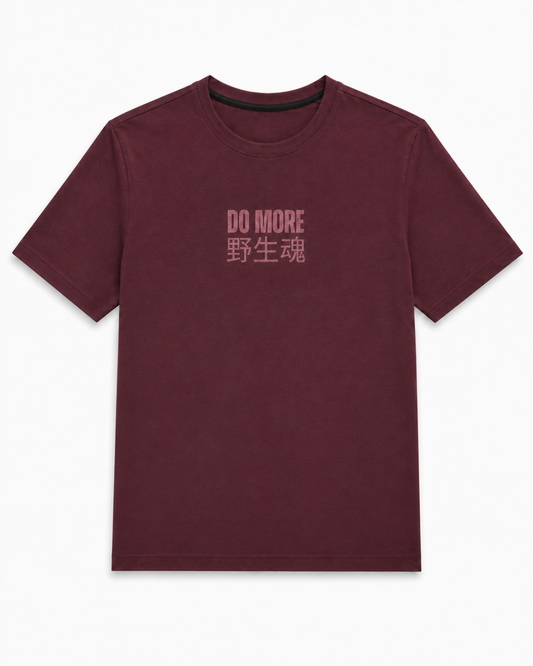 DO MORE – Wild Spirit Regular Fit Stretch T-Shirt | Maroon
