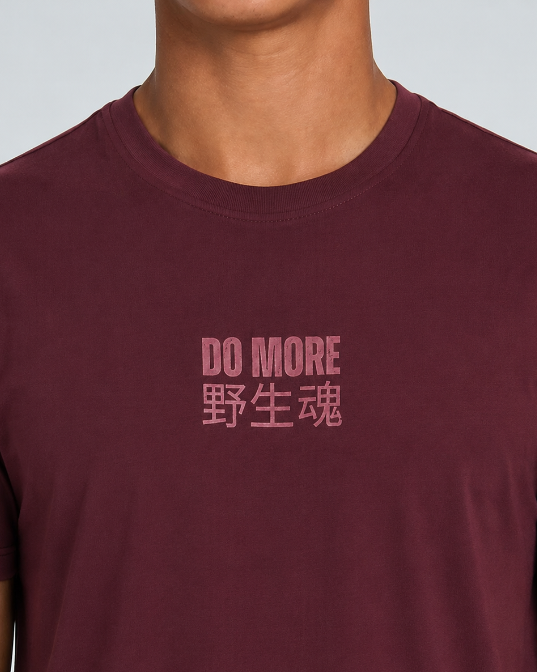 DO MORE – Wild Spirit Regular Fit Stretch T-Shirt | Maroon