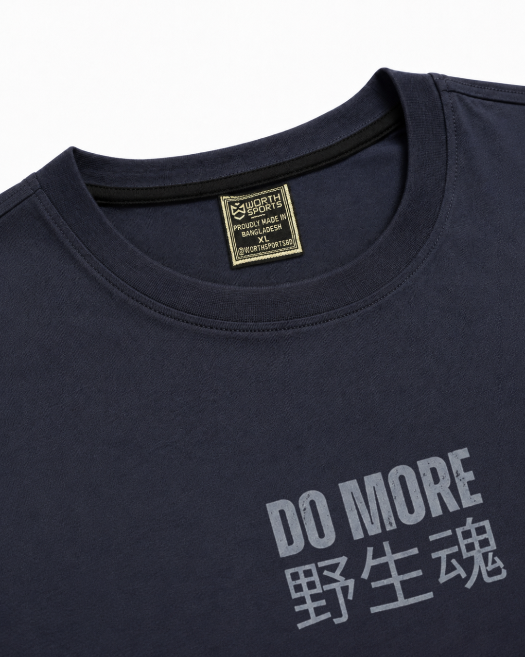 DO MORE – Wild Spirit Regular Fit Stretch T-Shirt | Navy