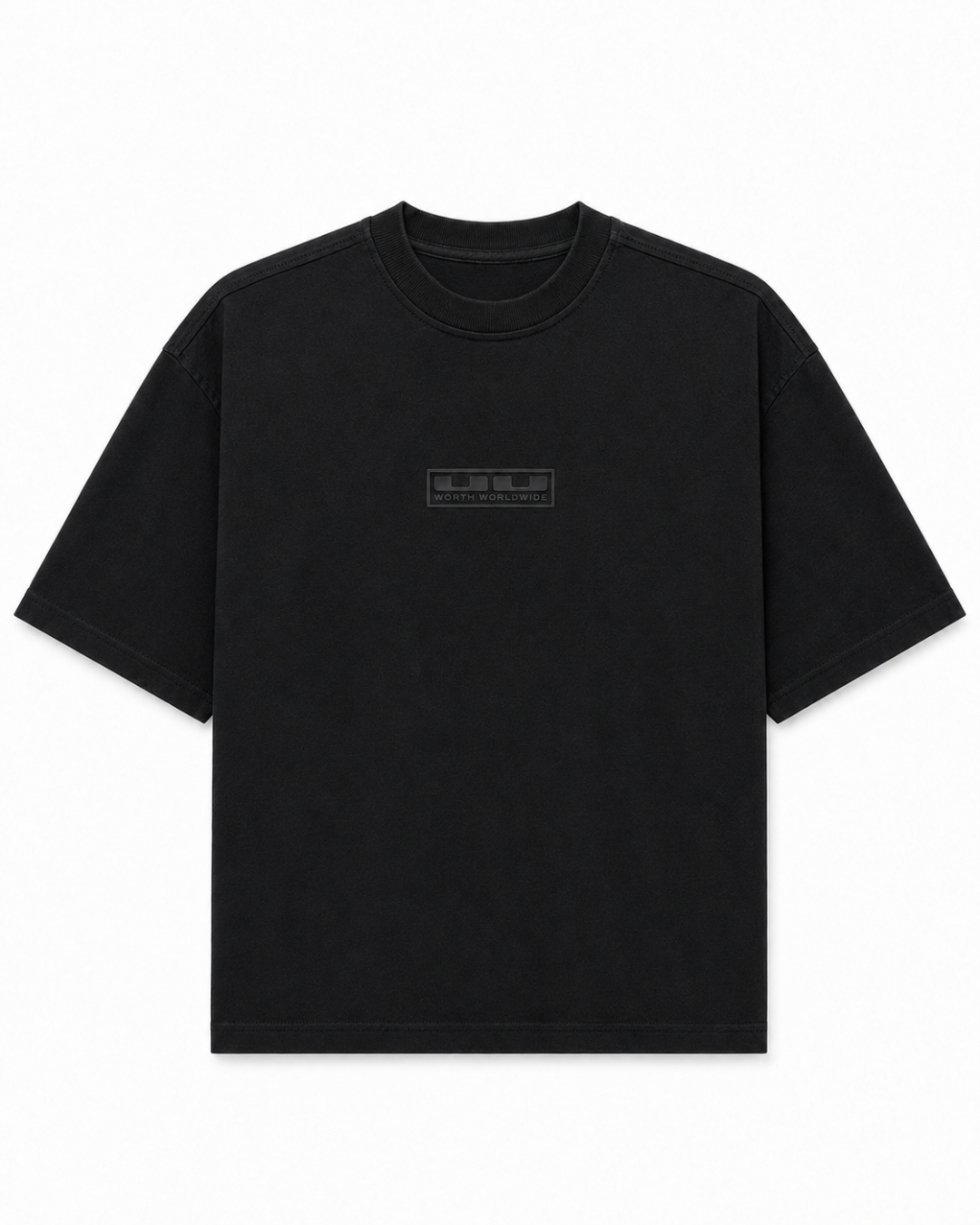 Black Minimal WWW Dropshoulder T-shirt