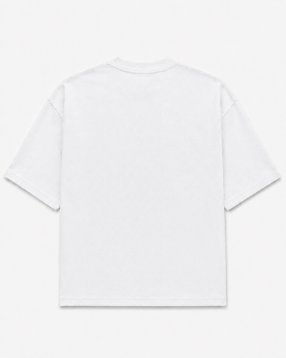 To The Moon & Back White Oversized Graphic T-Shirt