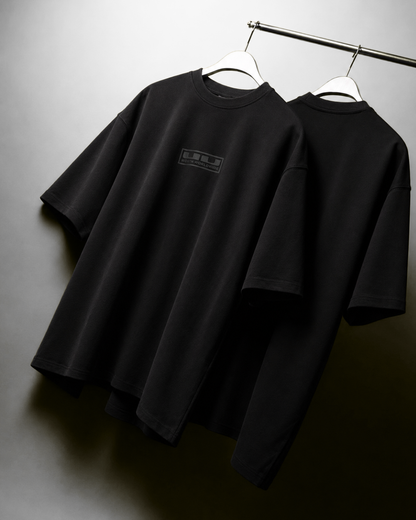 Black Minimal WWW Dropshoulder T-shirt