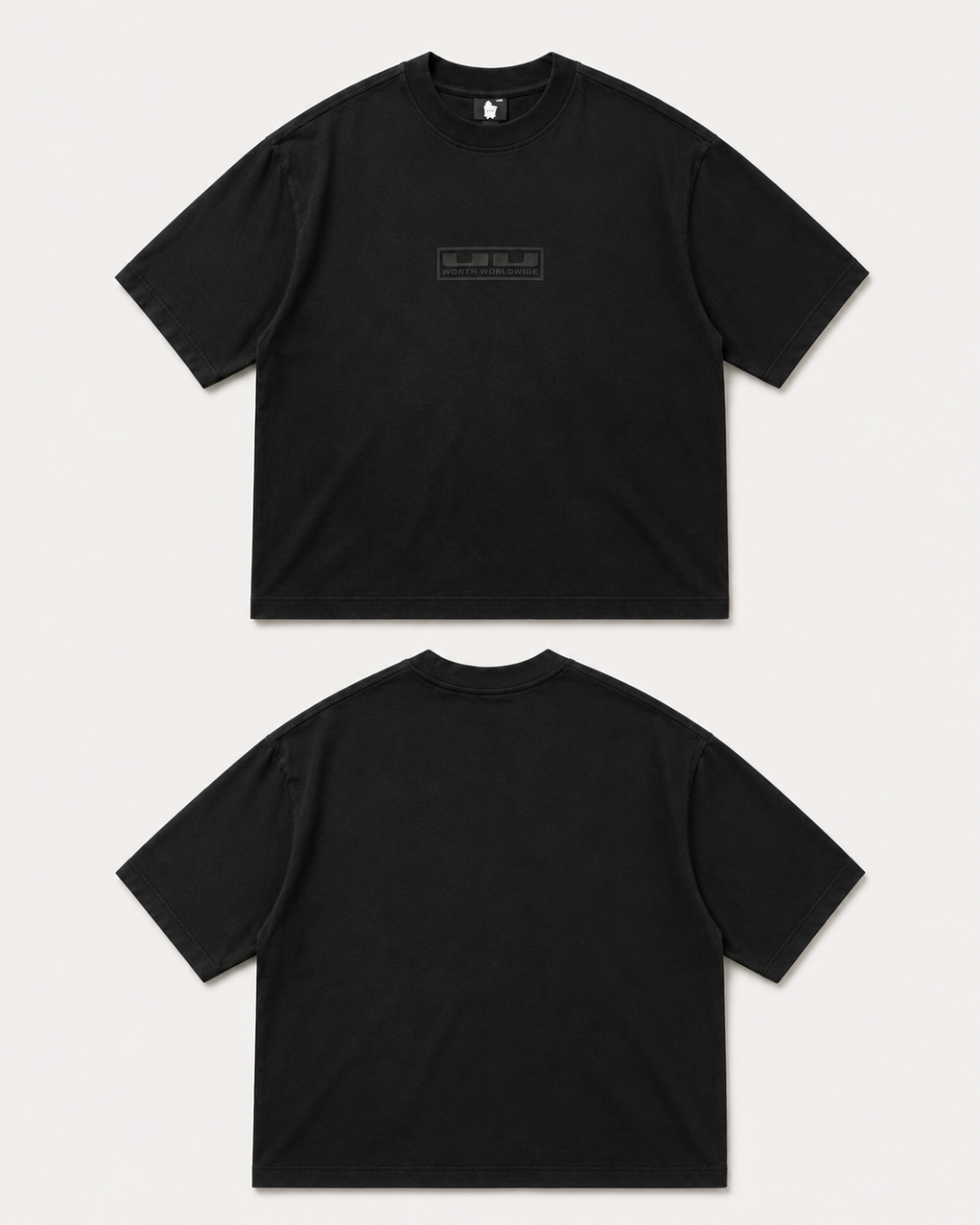 Black Minimal WWW Dropshoulder T-shirt