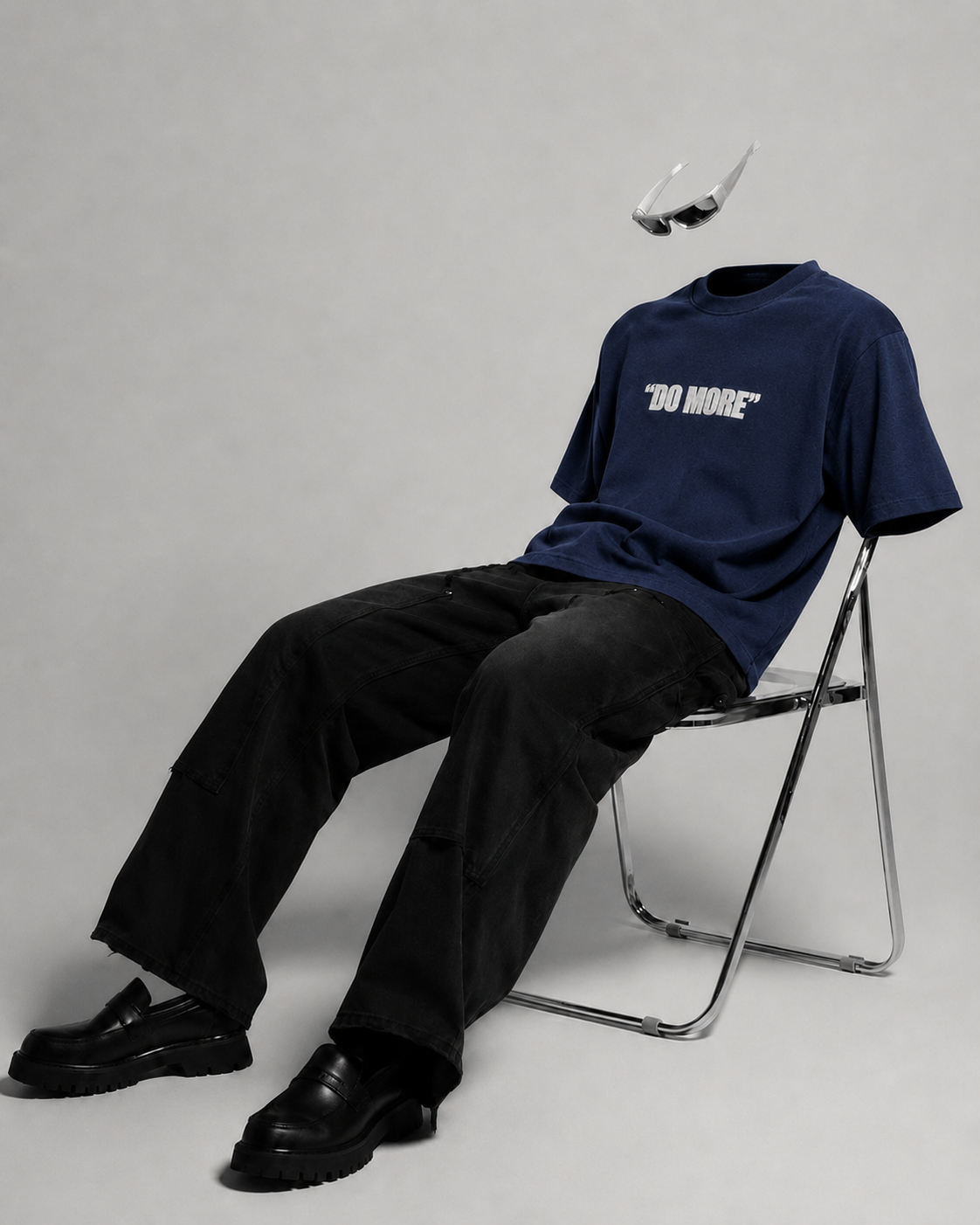 Do More Navy Summer Oversized T-Shirt