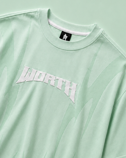 Thunder Claw Sea Foam Green  Oversized Graphic T-Shirt