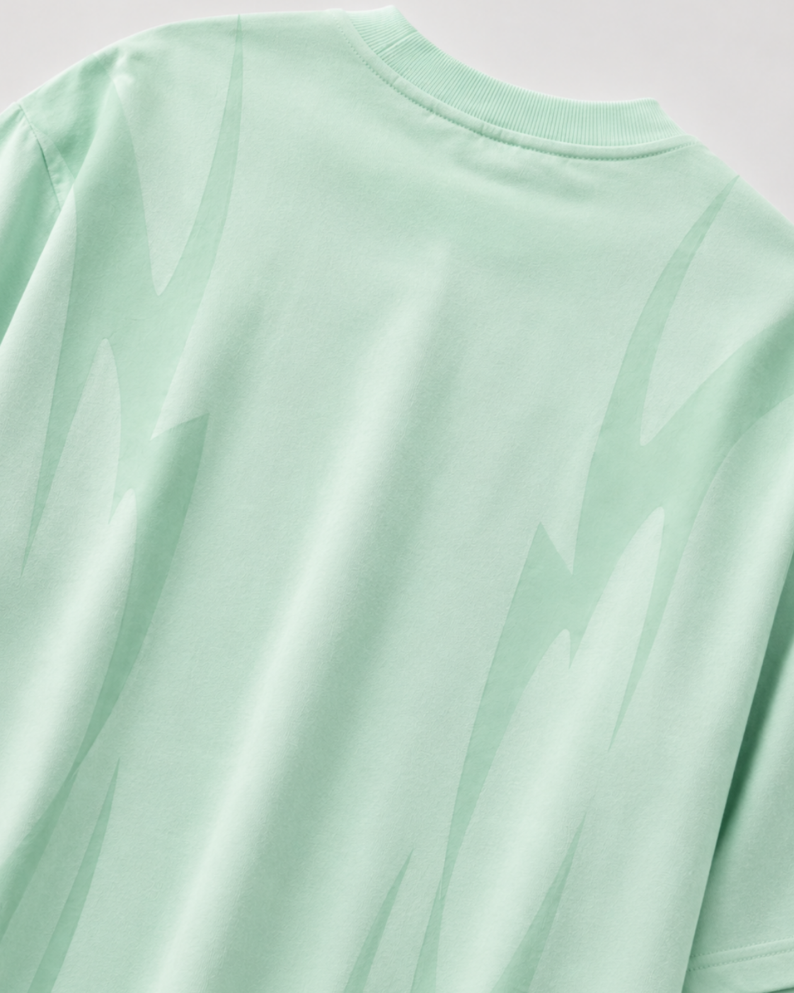 Thunder Claw Sea Foam Green  Oversized Graphic T-Shirt