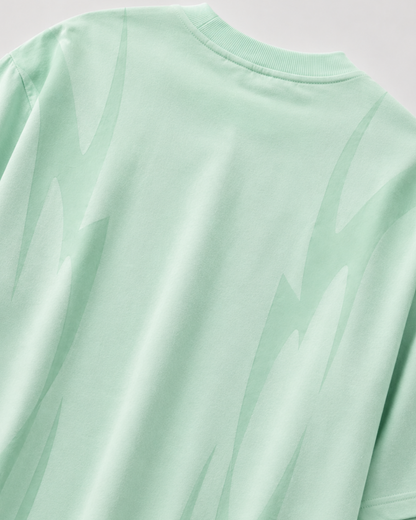 Thunder Claw Sea Foam Green  Oversized Graphic T-Shirt