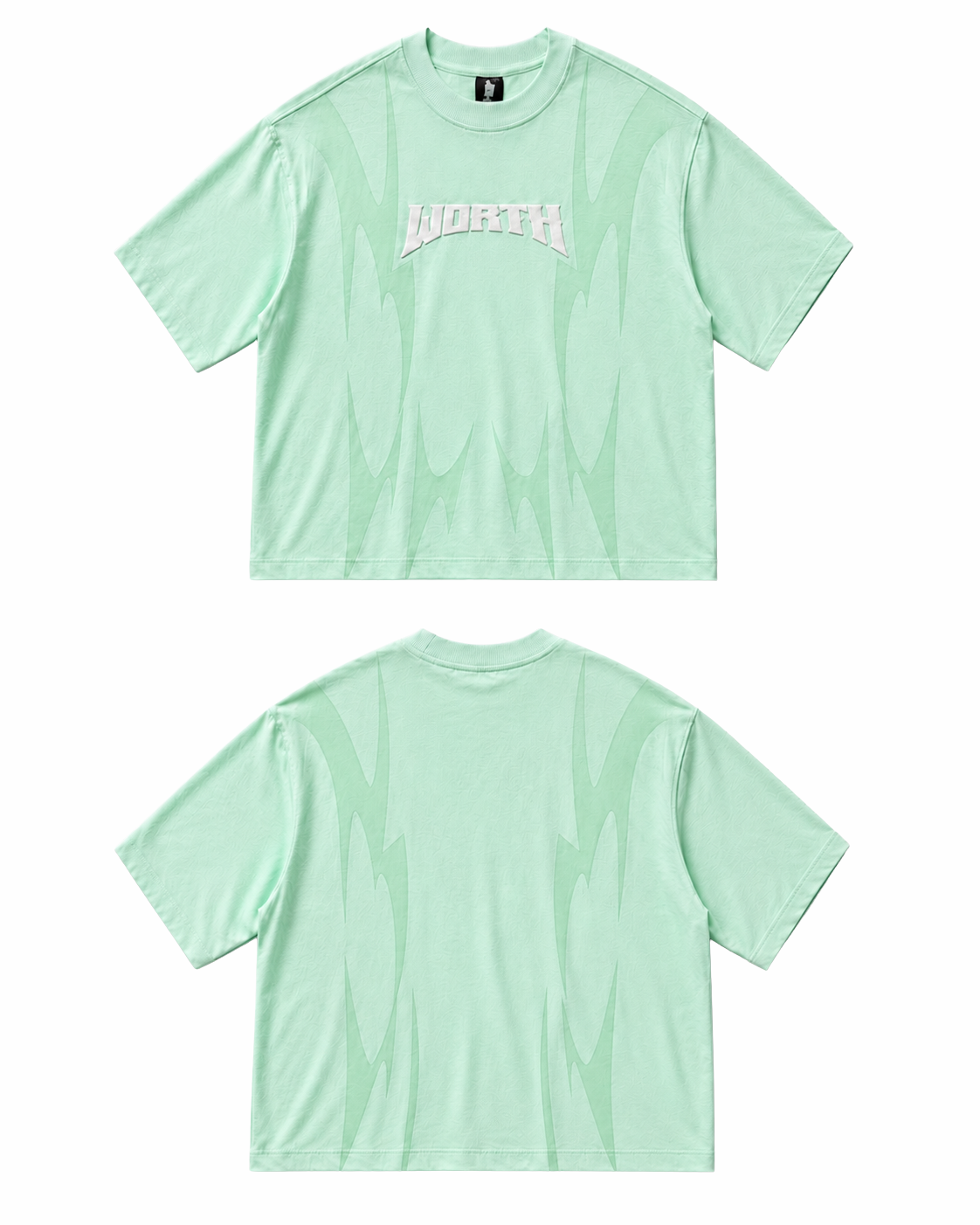 Thunder Claw Sea Foam Green  Oversized Graphic T-Shirt