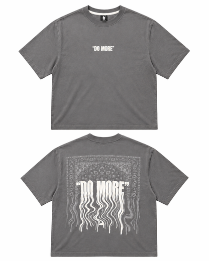 Rugged Dreams Grey Oversized Graphic T-Shirt