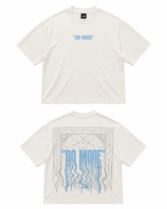 Rugged Dreams White Oversized Graphic T-Shirt
