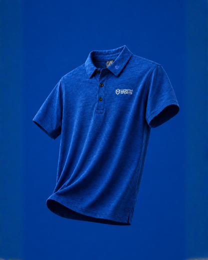 Worth Activewear Polo Denim Blue