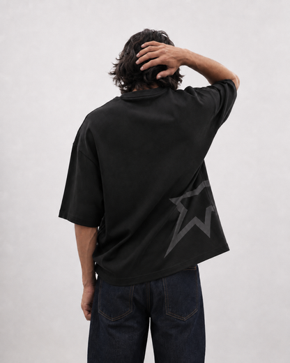Born Star Black Dropshoulder T-shirt
