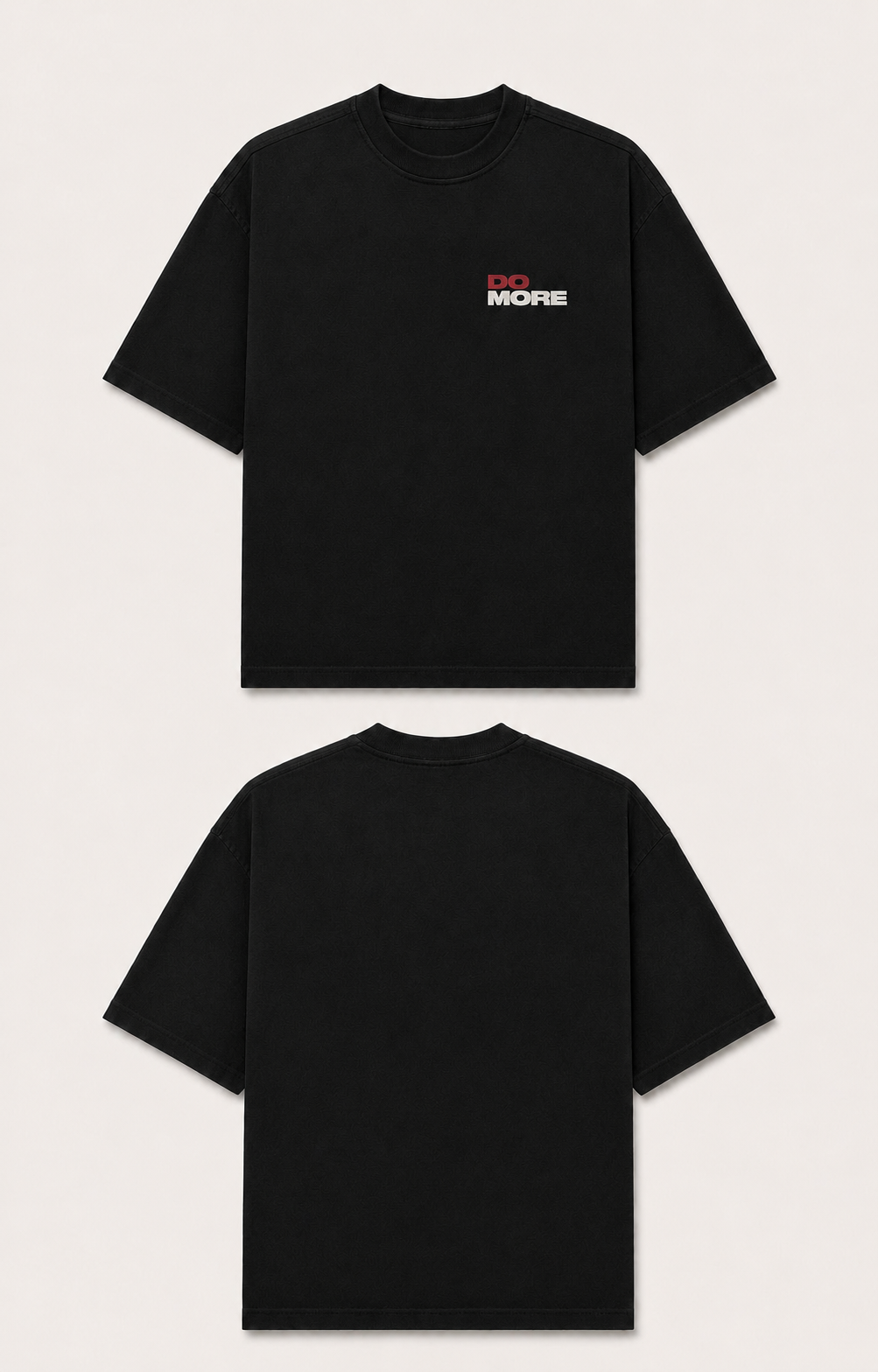 Black Do More Dropshoulder T-shirt