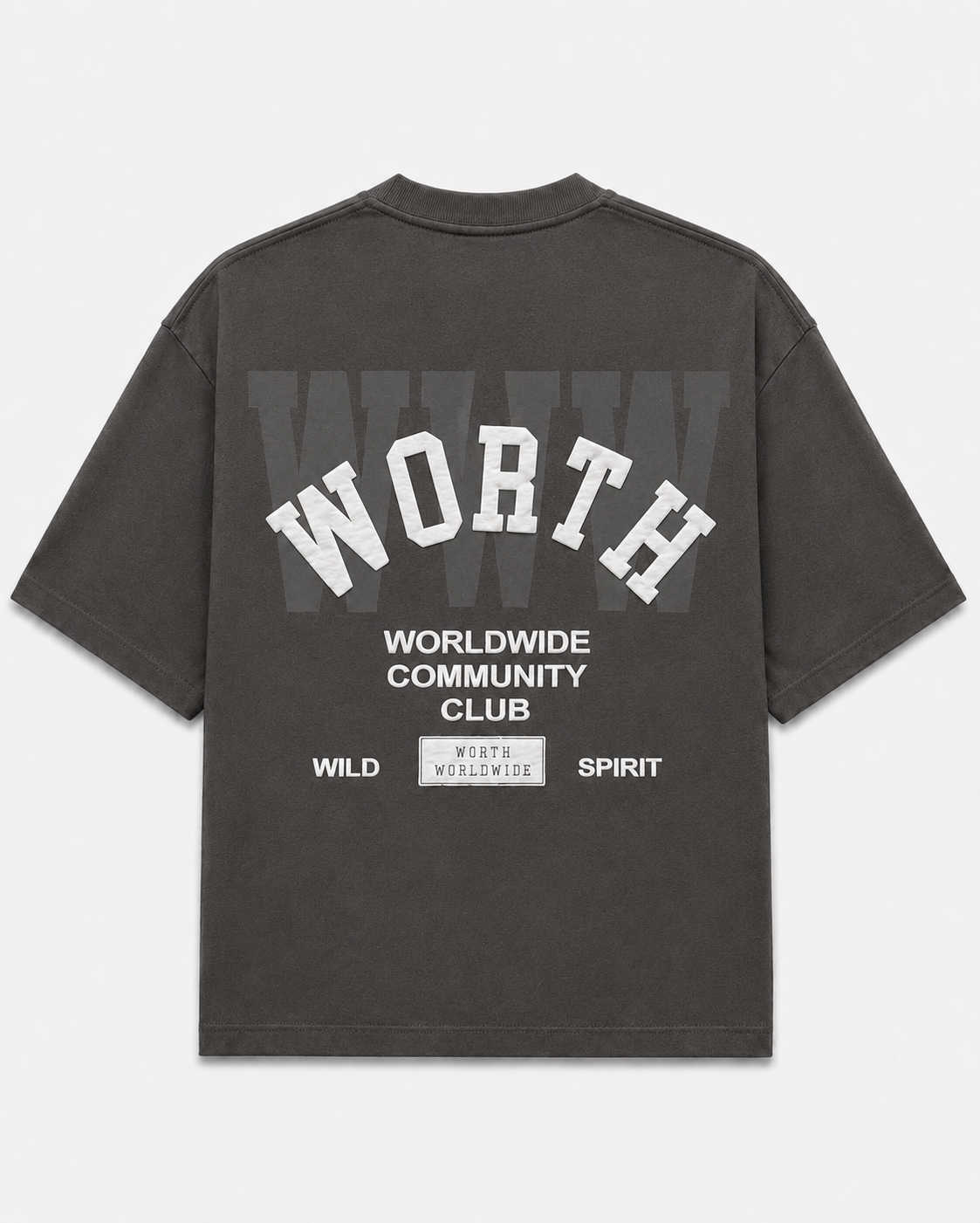 Worth Community Club Grey Oversized T-Shirt