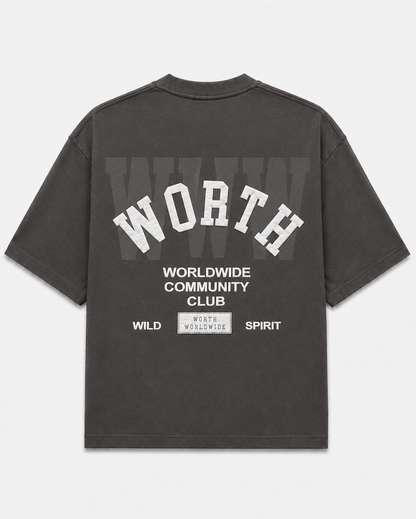 Worth Community Club Grey Oversized T-Shirt