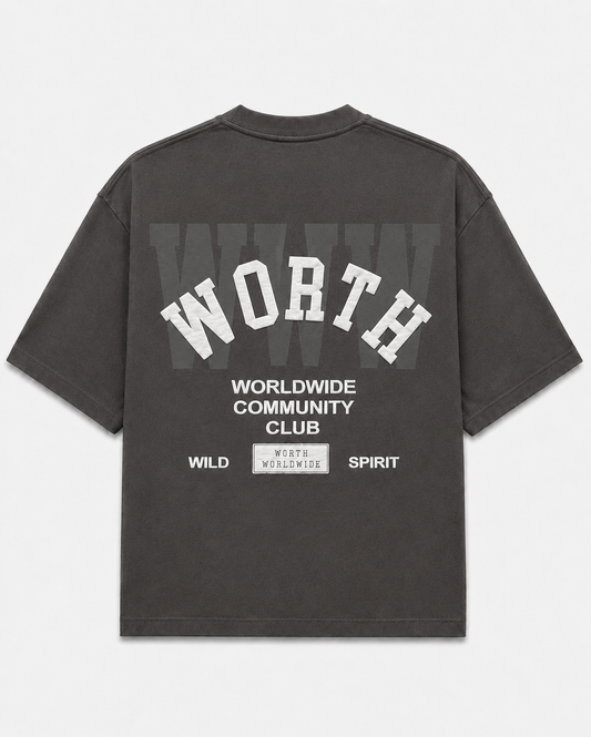 Worth Community Club Grey Oversized T-Shirt