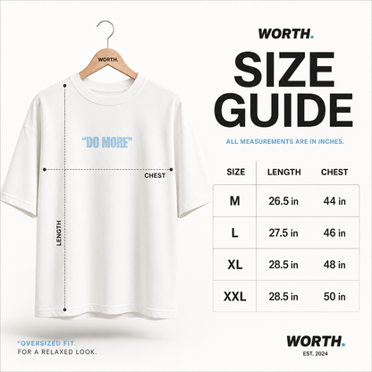 Rugged Dreams White Oversized Graphic T-Shirt