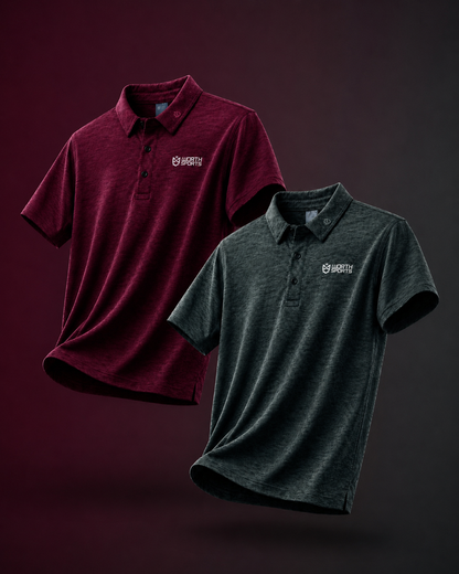 Activewear Polos 2 Pcs Combo