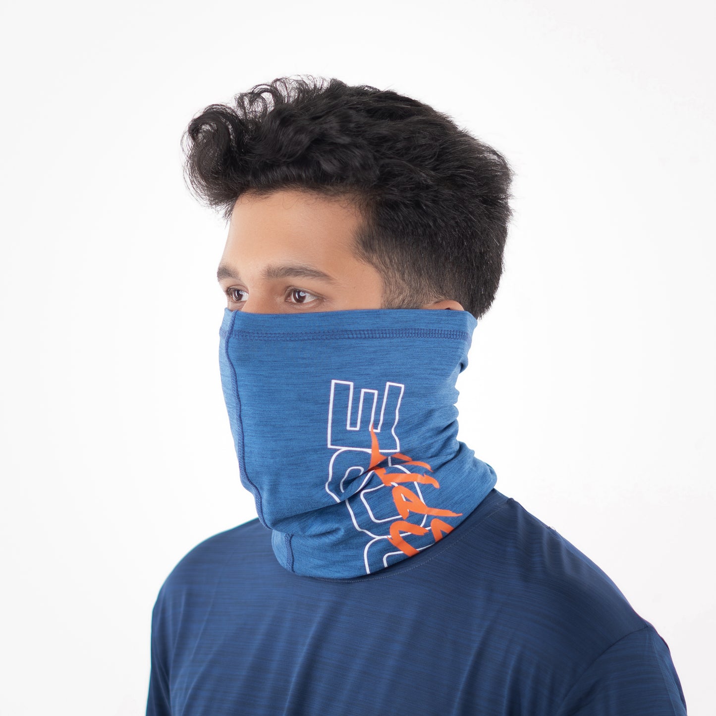 Dusky Denim Blue Neck Gaiter