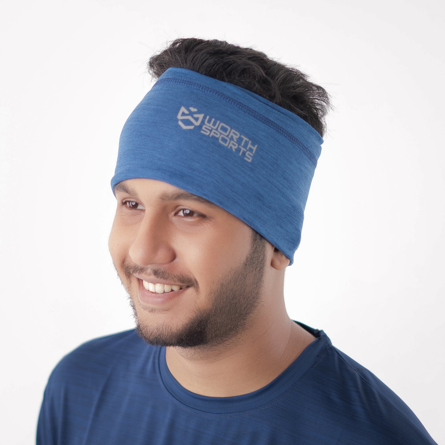 Dusky Denim Blue Neck Gaiter