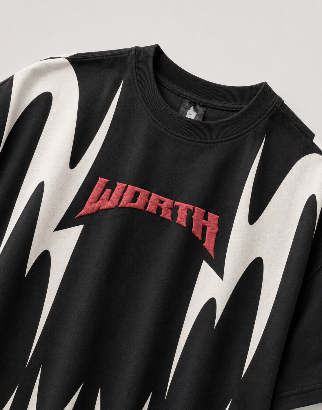 Thunder Claw black Oversized Graphic T-Shirt