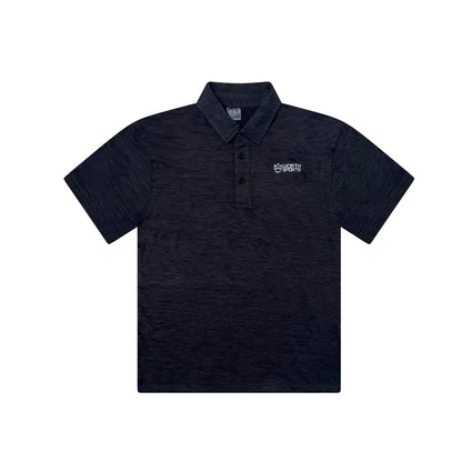 Worth Activewear Polo Heather Black