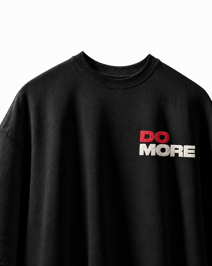 Black Do More Dropshoulder T-shirt
