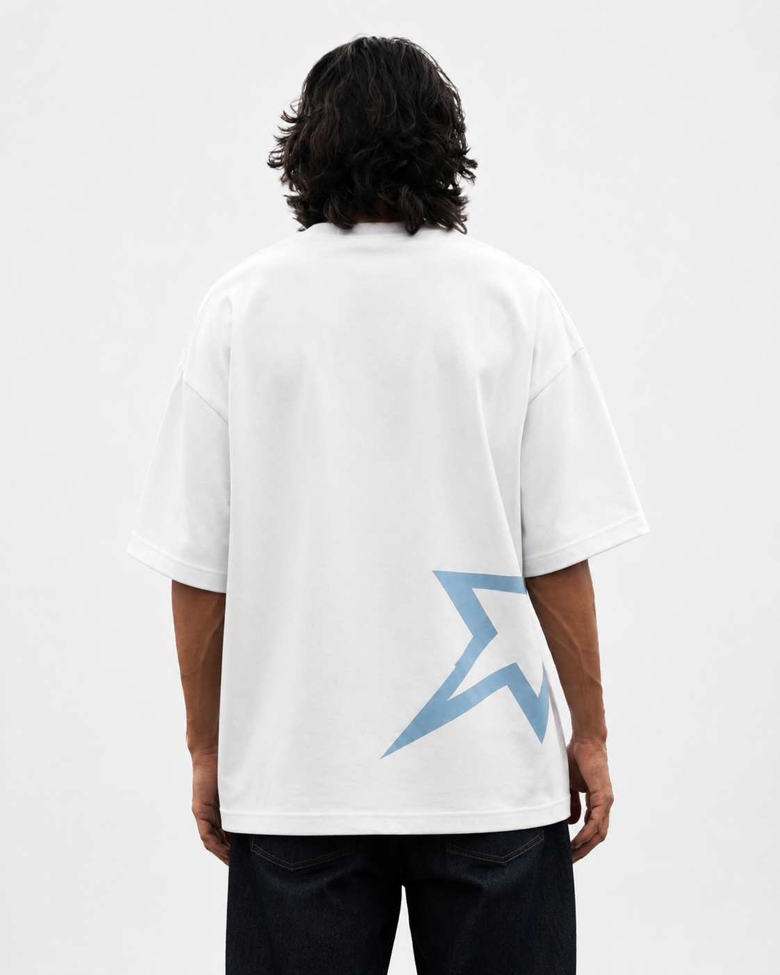 Born Star White Dropshoulder T-shirt