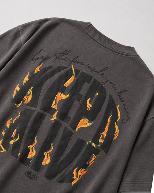 WORTH WORLDWIDE Reborn Dark Grey drop shoulder oversized t-shirt for premium streetwear