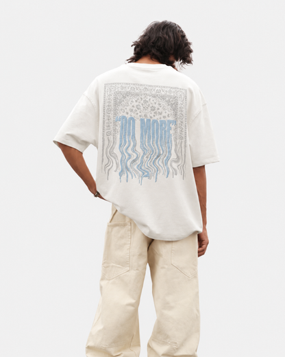 WORTH WORLDWIDE Rugged Dreams White drop shoulder oversized t-shirt for premium streetwear