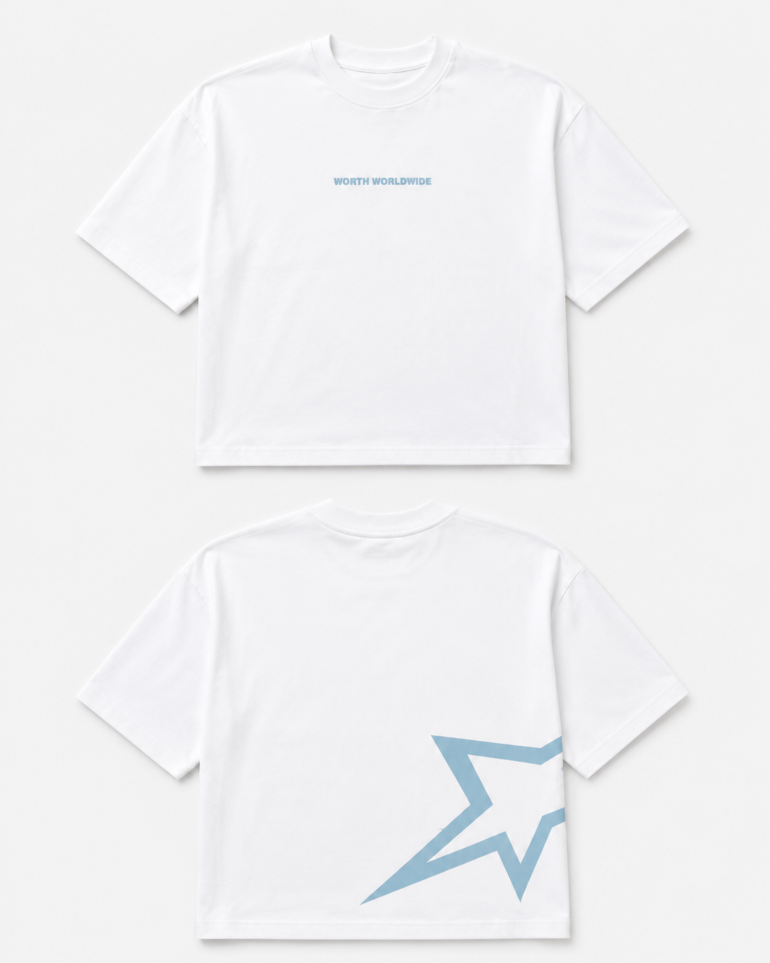 Born Star White Dropshoulder T-shirt