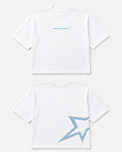 Born Star White Dropshoulder T-shirt