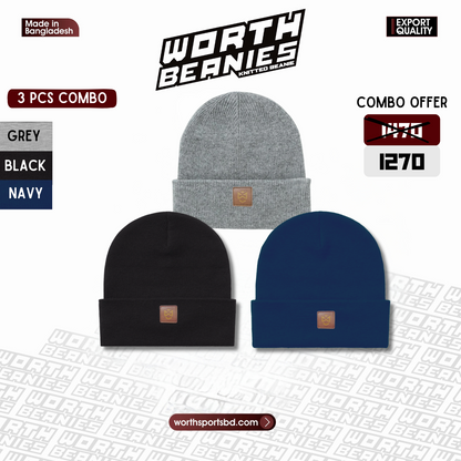 BEANIES COMBO PACK OF 3