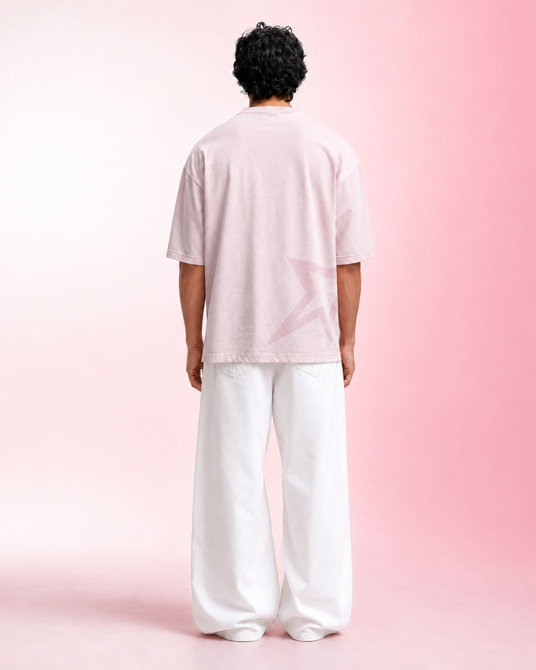 Born Star Baby Pink Dropshoulder T-shirt