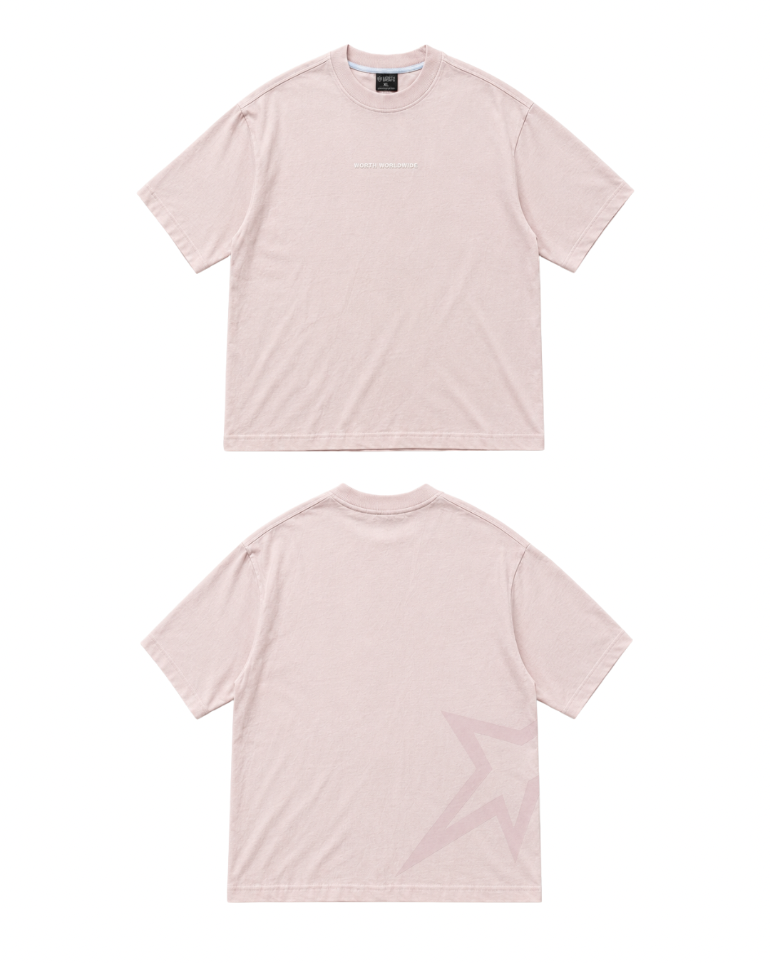 Born Star Baby Pink Dropshoulder T-shirt